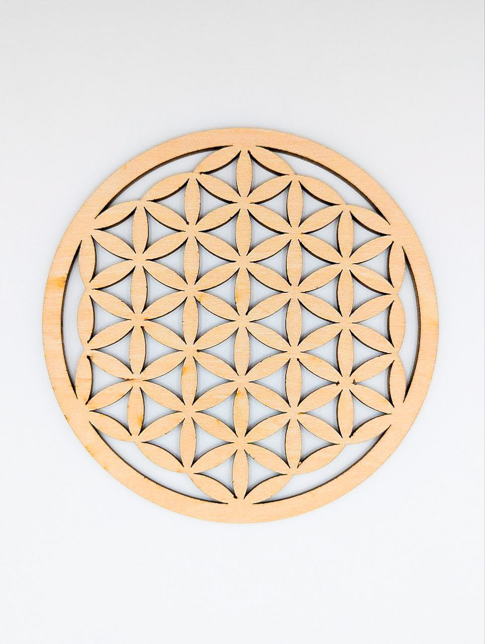 PLAQUE EN BOIS FLEUR DE VIE