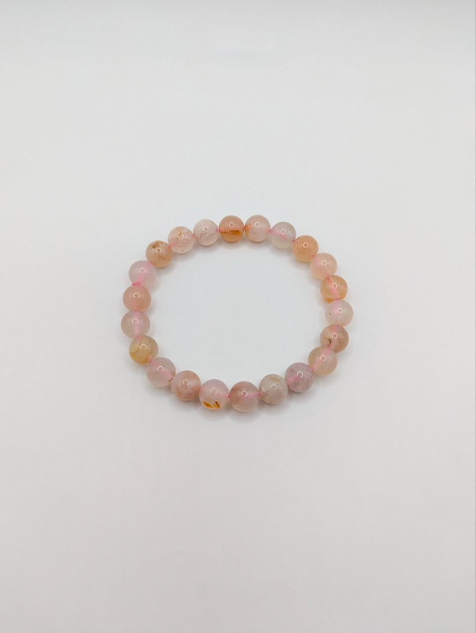 LE BRACELET HARUKI - AGATE FLEUR DE CERISIER A