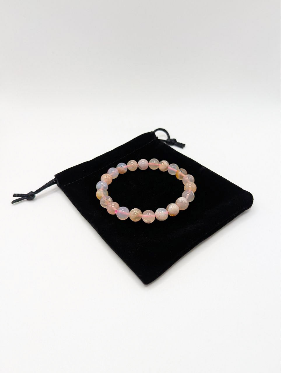 LE BRACELET HARUKI - AGATE FLEUR DE CERISIER A
