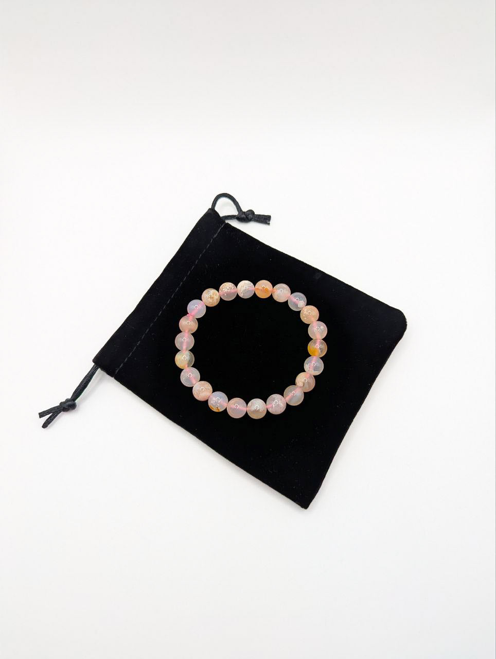 LE BRACELET HARUKI - AGATE FLEUR DE CERISIER A