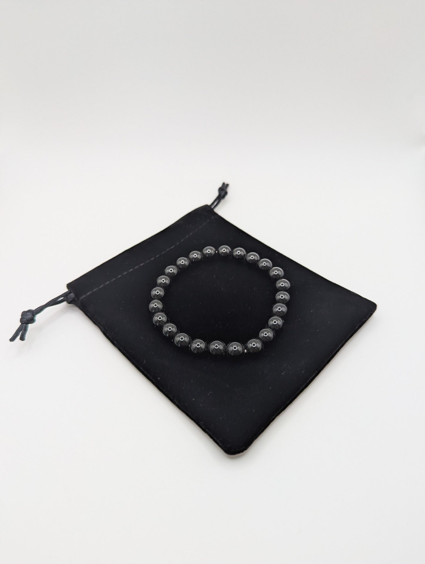 LE BRACELET HÉCATE- OBSIDIENNE NOIRE A