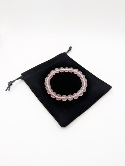 LE BRACELET APHRODITE - QUARTZ ROSE AA