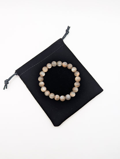 LE BRACELET SÉLÉNÉ - PIERRE DE LUNE BRUNE AA